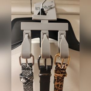 Set of Three Like NEW Ip Blue Linea Pelle Size XL belts